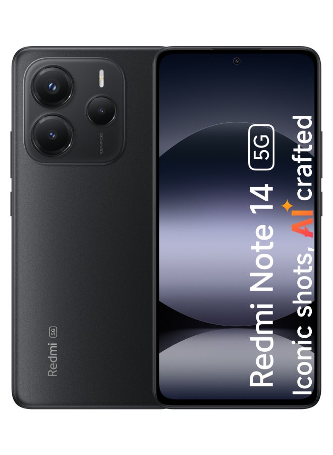 Redmi Note 14 5G Dual SIM Midnight Black…