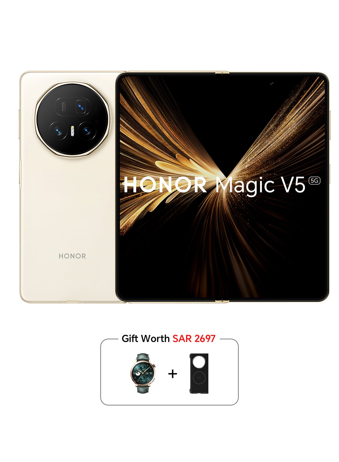 Compare Magic V5 Dual SIM 5G Ivory White 16GB 512GB With Free Watch 4 Pro  Middle East Version at KSA Price