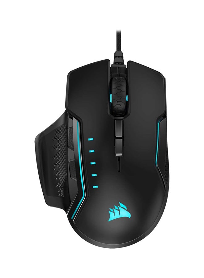 Compare Glaive PRO RGB Optical Gaming Mouse 18,000 DPI Optical Sensor, Interchangeable Grips, 3Zone RGB MultiColour Backlighting, 7 Programmable Buttons  Black at KSA Price