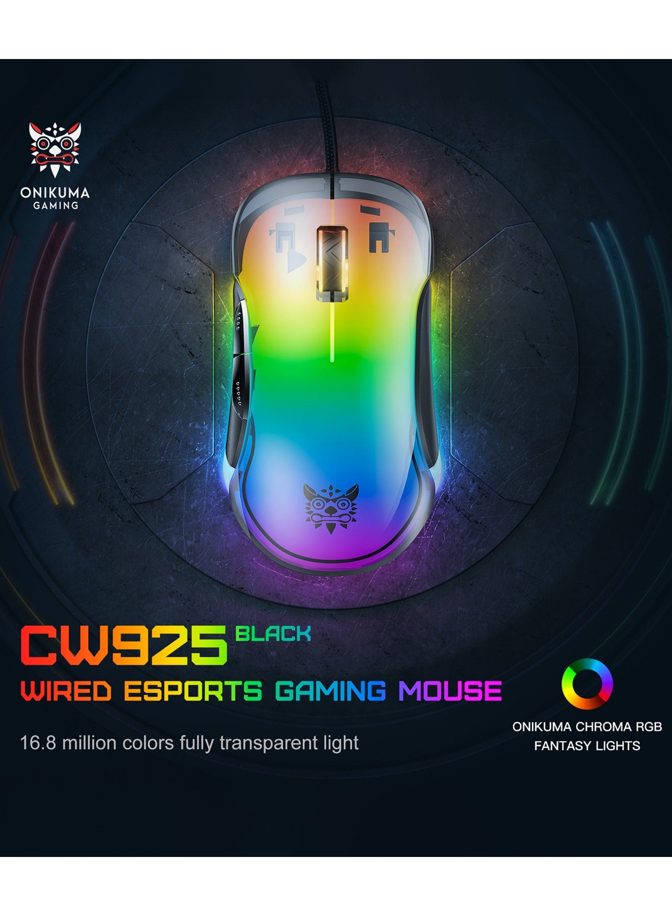 Gaming Mouse, Wired Gaming Mice 12,800 DPI Sensor,…