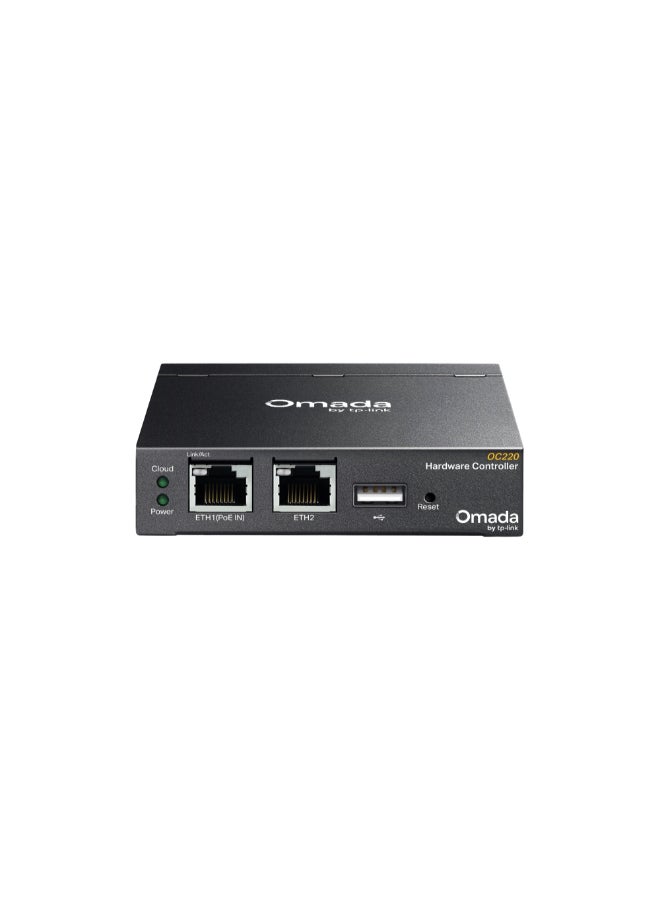 Compare Omada OC220 Hardware Controller – Fanless, 2×Gigabit Ethernet Ports, USB Backup, Centralized Management for 100 APs, 10 Gateways, 20 Switches, Cloud Access & Omada App Support – SmallMedium Business Network Controller Black at KSA Price