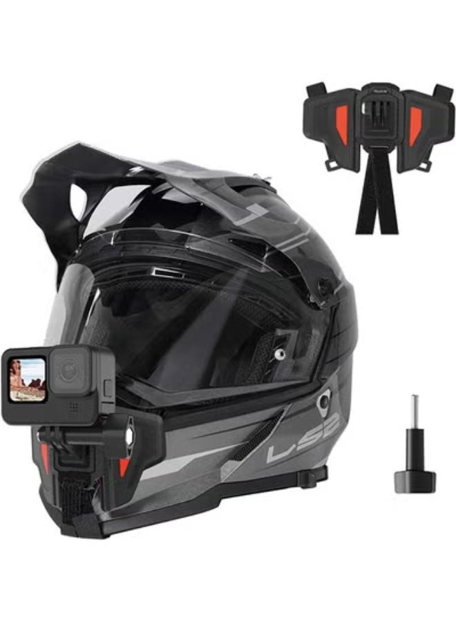TELESIN Motorcycle Camera Helmet Mount Chin Strap…
