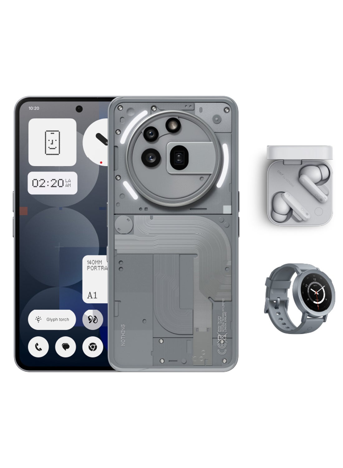 Phone 3a Pro 5G Dual SIM Grey 12GB RAM…