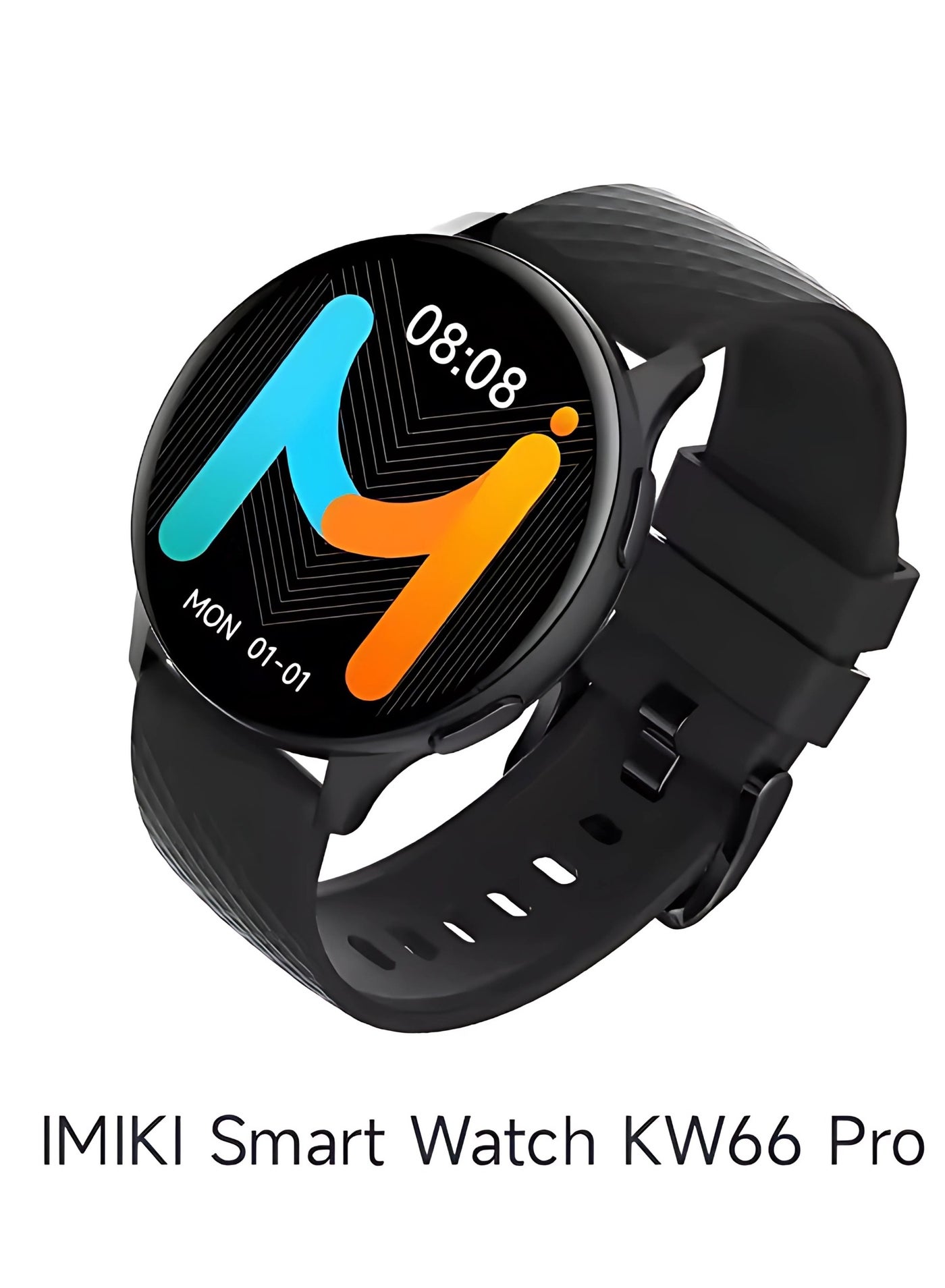 Compare KW66 Pro Smartwatch – 1.43 AMOLED Round Display, 270mAh Battery, IP67 Waterproof Fitness & Fashion Watch – Black + Black Strap at KSA Price