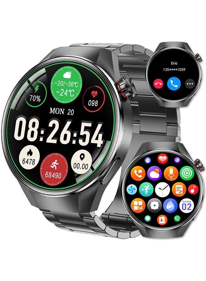 Compare Mens Smartwatch 1.75 AMOLED, Bluetooth Calls, Sleep Monitor, Fitness Tracker, IP67 Waterproof Smart Watch for Men, Compatible with AndroidiOS, Voice Assistant at KSA Price