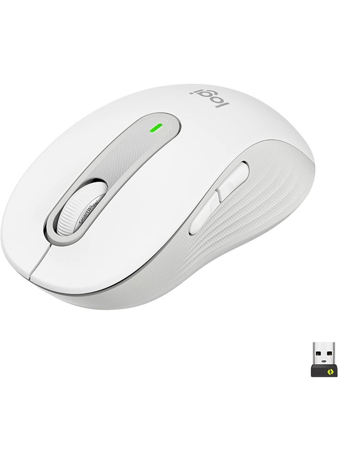 Compare Logitech Signature M650 Wireless Mouse  For Small to Medium Sized Hands, 2Year Battery, Silent Clicks, Customizable Side Buttons, Bluetooth, PCMacMultiDeviceChromebook White at KSA Price