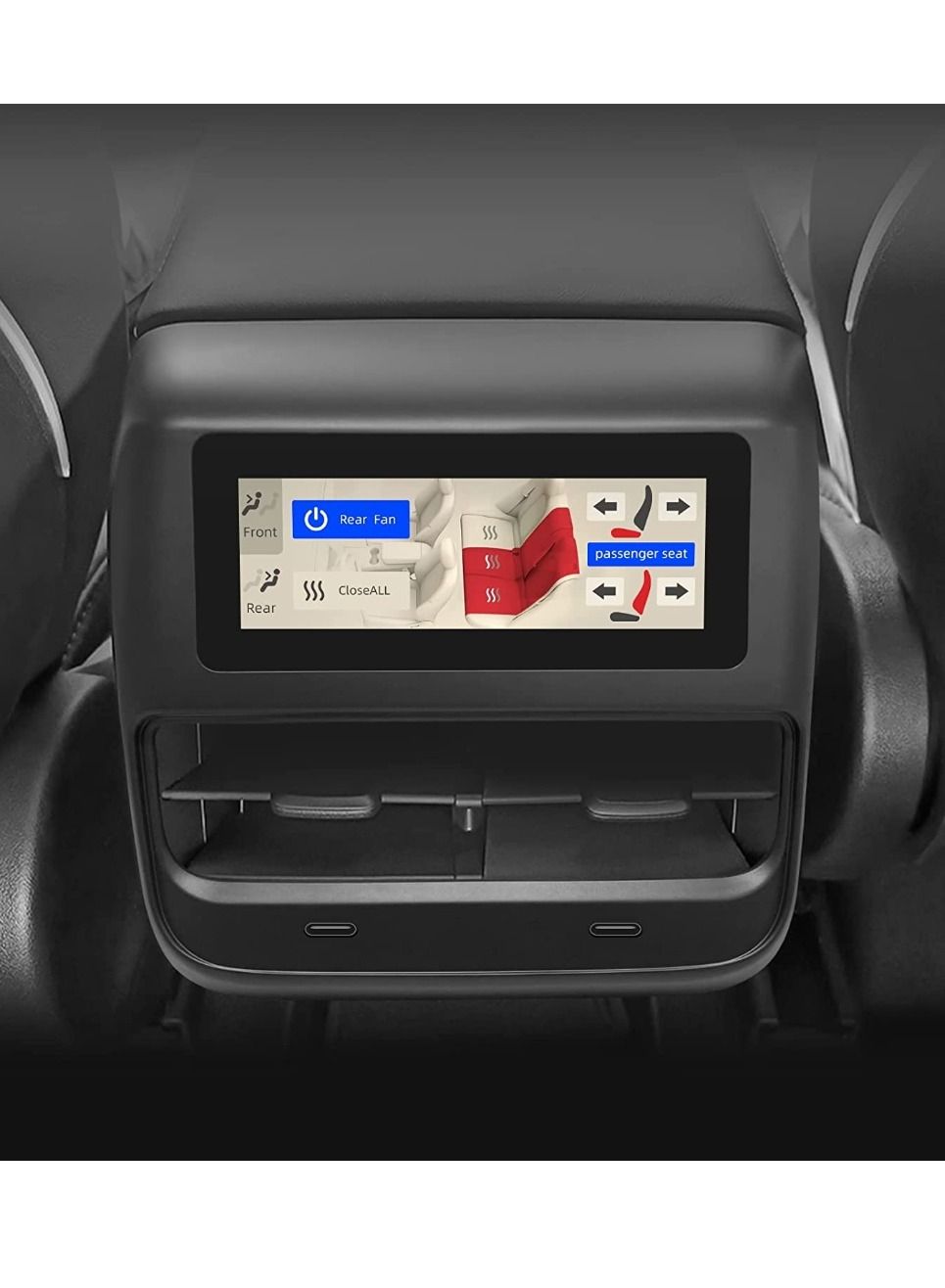 Compare Tesla Rear Seat Screen For Tesla Model 3 Y 2016 2023 4.6 inch IPS Touchscreen Provides Rear seat Passengers With The Right To Adjust Air Conditioning Rear Seat Heating Seat Adjustment at KSA Price
