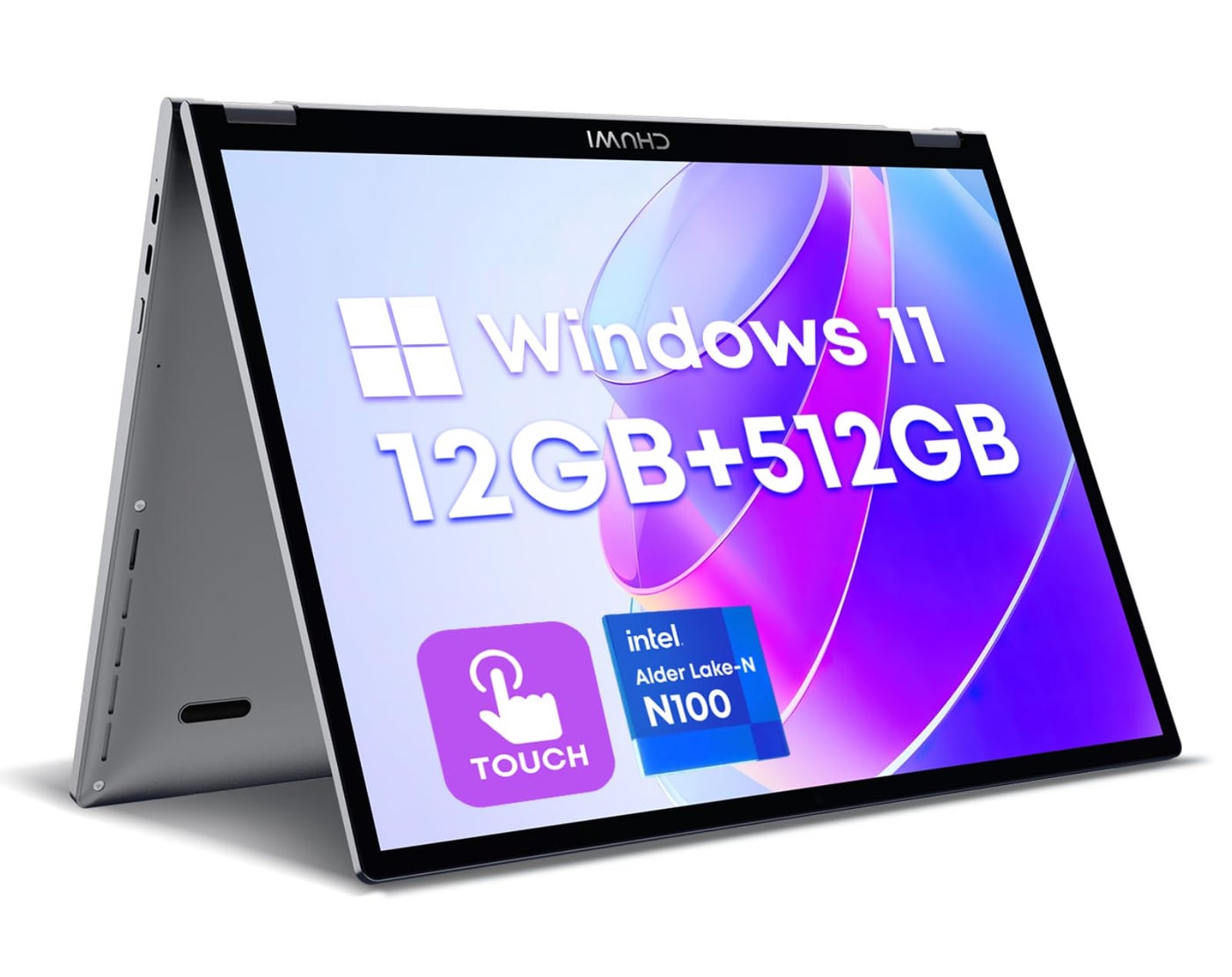 Compare CHUWI MiniBook X 2in1 Touchscreen Laptop 10.51, 512GB SSD 12GB RAM, Intel N100 up to 3.4GHz, Windows 11 Convertible Laptop, 1TB SSD Expand,1920x1200, Backlit Keyboard, WiFi 6, BT5.2, Webcam at KSA Price