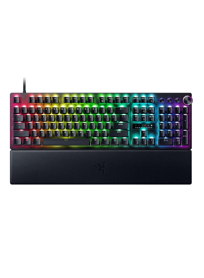 Compare Huntsman V3 Pro Mechanical Keyboard, Analog Optical Switch Gen2, Firm Leatherette Wrist Rest, Doubleshot PBT Keycaps, Detachable TypeC Cable, ENG US Layout, Black at KSA Price