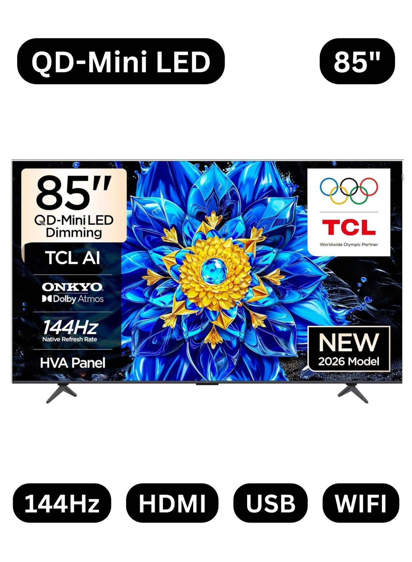 TCL Google TV 85 Inch P81L Premium QD-Mini…
