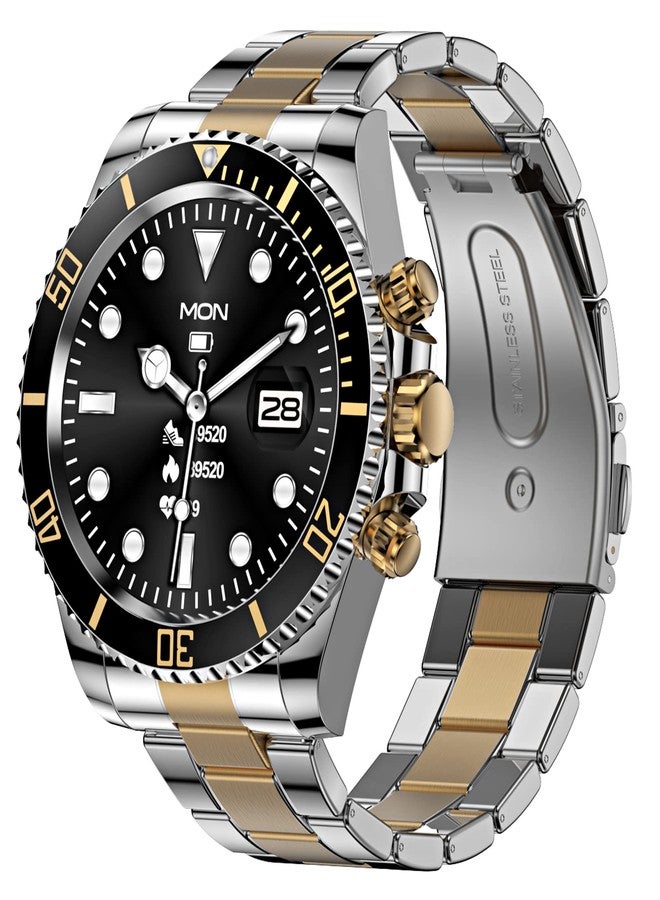 Compare Smart Watch for Android Phones Answer Make Calls SMS Reminder Smartwatch Compatible iPhone Bluetooth Stainless Steel Fitness Watch Men Smart Watches for Men Reloj Inteligente at KSA Price