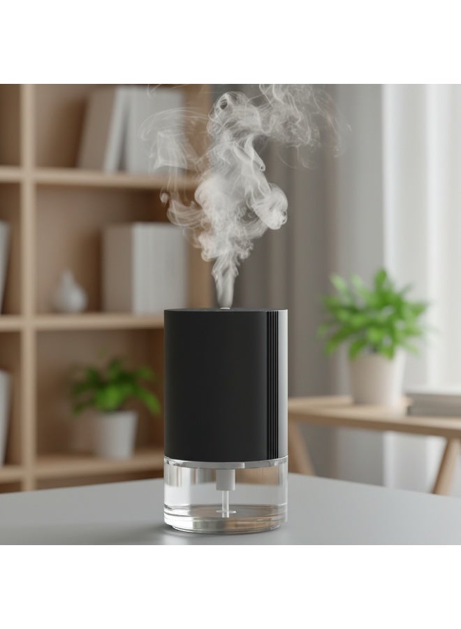 Compare Essential Oil Diffuser, Waterless Scent Diffusers for Home, 100ml Capacity Atomizing Humidifier, Rechargeable Air Freshener Machine with 7Color Ambient Light for Bathroom Car Office Black at KSA Price