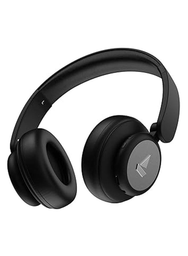 Compare Rockerz 450 Pro On Ear Headphones w 70 Hours Battery, 40Mm Drivers, Bluetooth v5.0, Padded Ear Cushions, Easy Access Controls and Voice Assistant Luscious Black at KSA Price