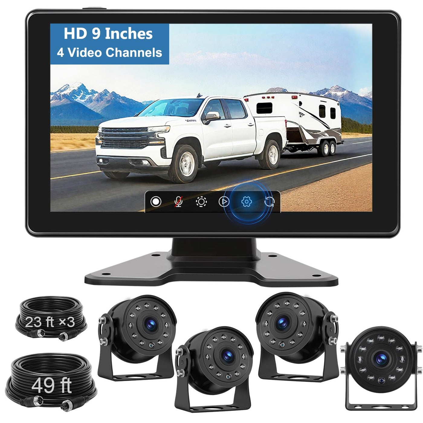RV Backup Camera System Wired for Truck 4…
