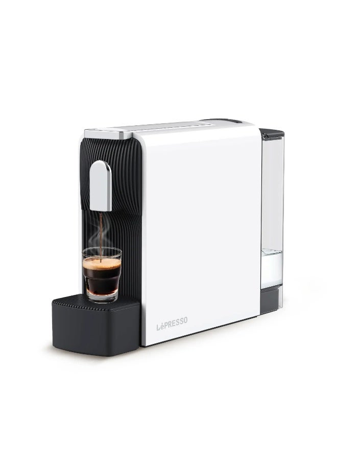 Compare Baristo Espresso Machine 19 Bar, Nespresso Capsule Compatible with Powerful Italian Pump  Customizable Volume Control  Removable Drip Tray  White at KSA Price