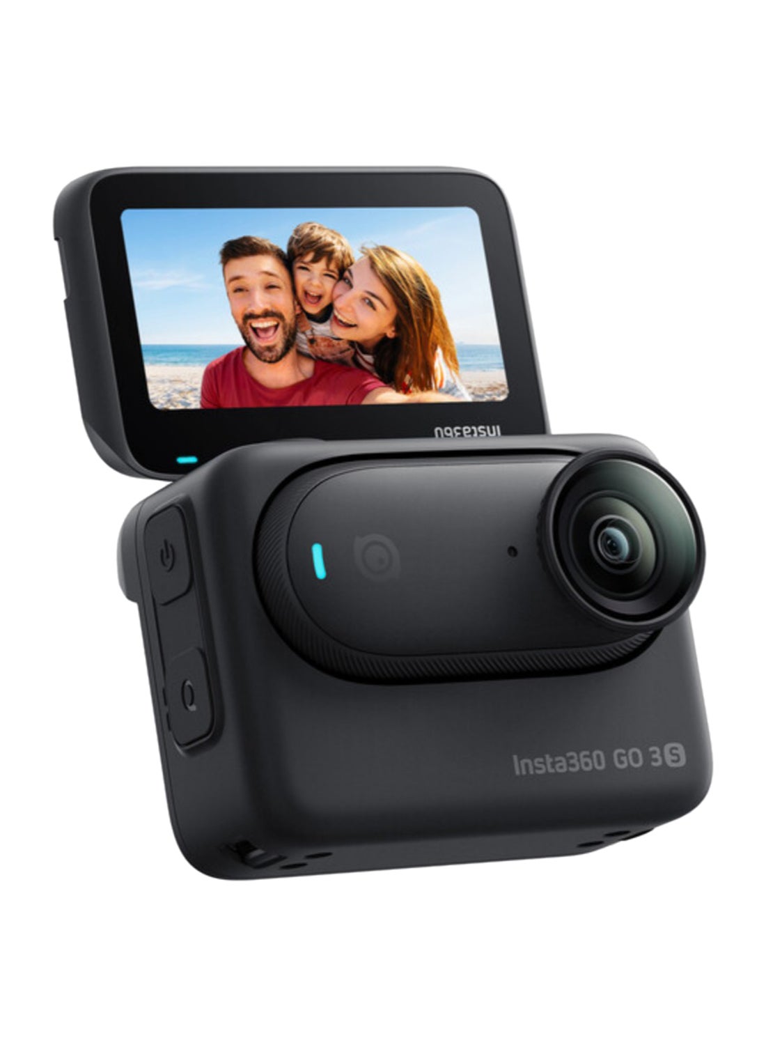 Compare GO 3S Midnight Black 128GB | 10m Waterproof Tiny Action Camera, 4K WideAngle Video, 2.2 Flip TouchScreen w Action Pod, Auto Stabilization, with Apple FindMy, Magnet Pendant, Clip at KSA Price