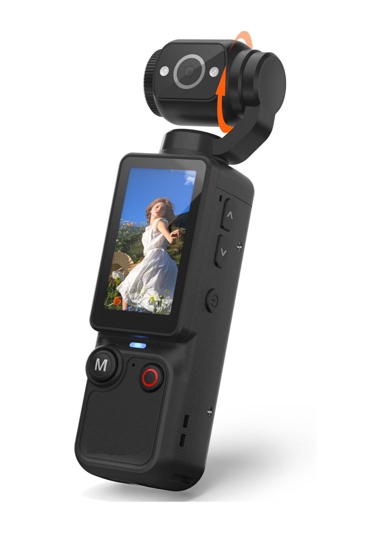 Compare Vlogging Camera, Mini Camcorder with 180° Rotating Lens, Up to 7Hour Recording, OneButton Recording, TypeC Port, Portable Handheld Video Camera for Travel, Vlogging & Daily Moments at KSA Price