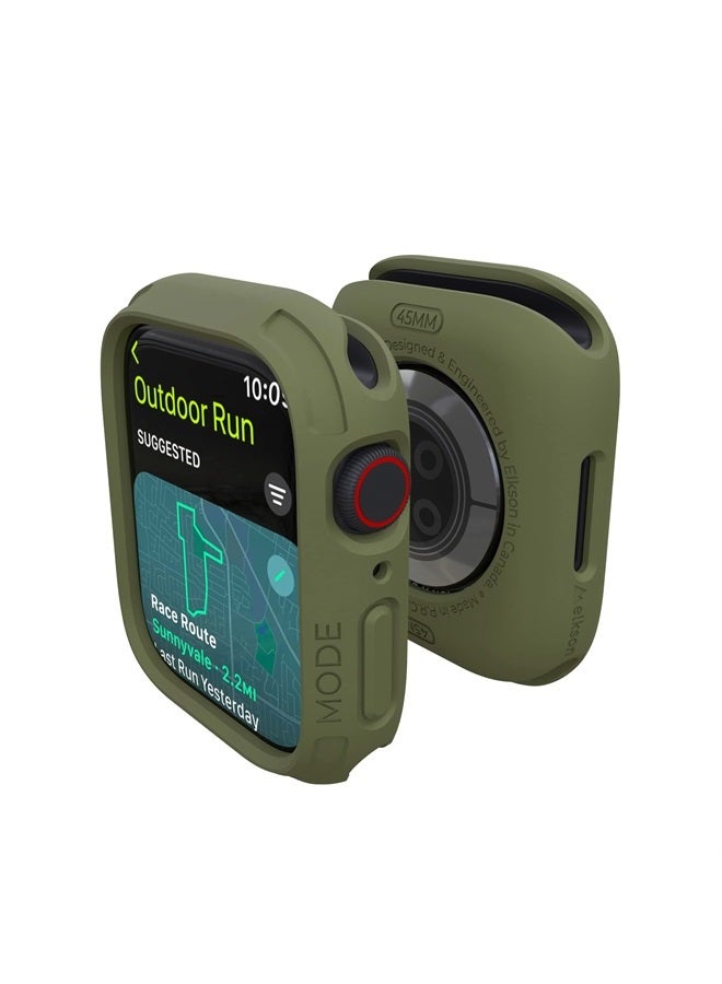 Compare Compatible with Apple Watch 45mm Bumper Case, Quattro 2.0 Series Rugged Case for Apple Watch and iWatch Series 8 7, Military Grade Durable Protective Cover, Flexible Shock Proof, Military Green at KSA Price