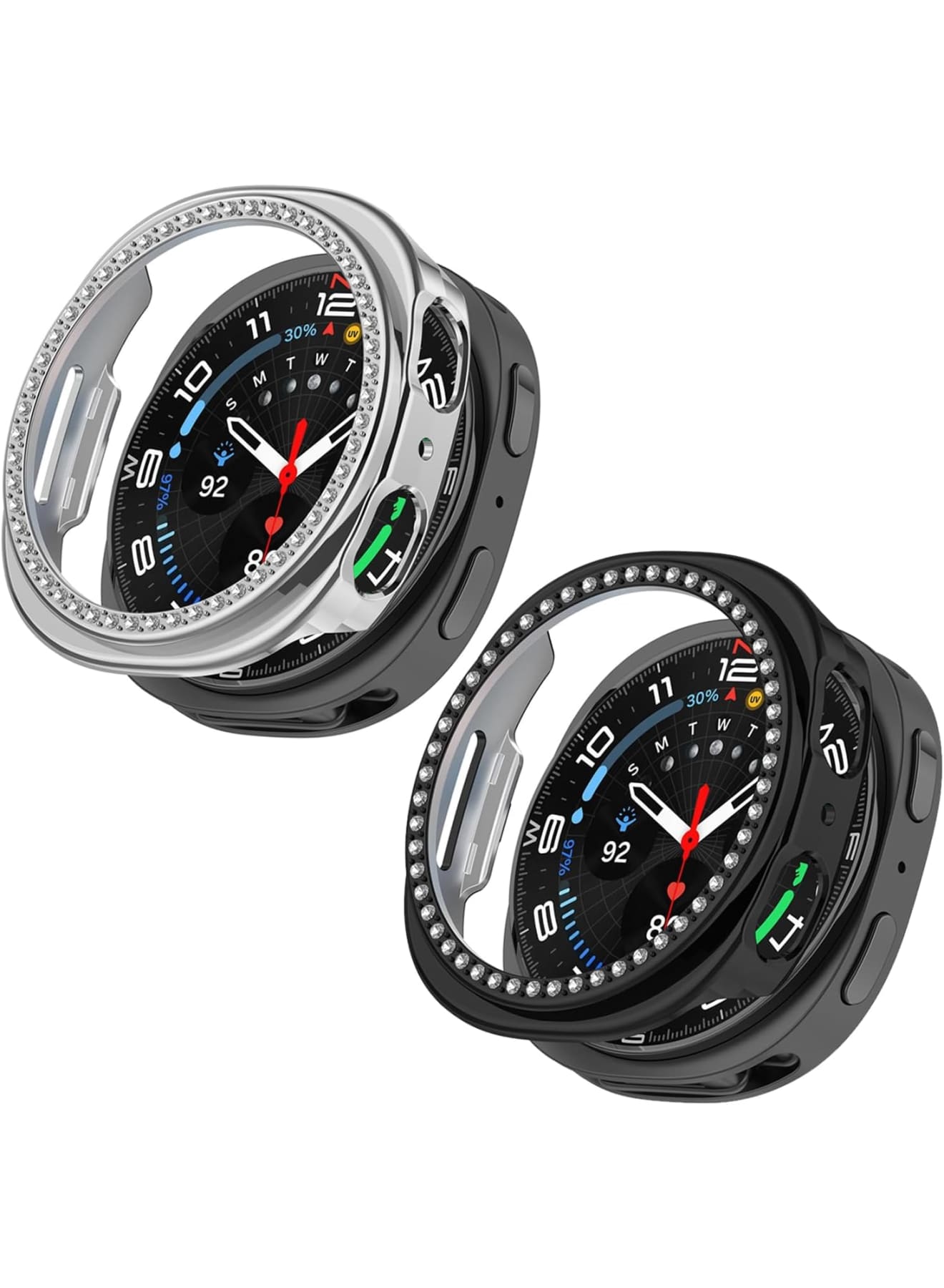 Watch Case for Galaxy Watch 8 44mm, Bling Frame…