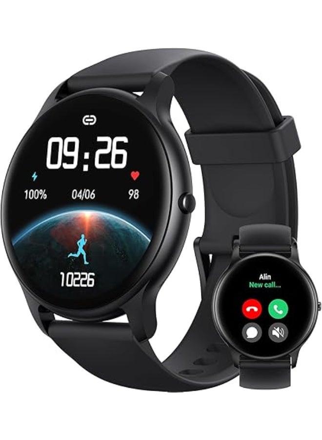 Compare Parsonver Smart Watch for Men WomenAnswerMake Calls, HD Screen Fitness Tracker IP68 Waterproof 100+ Sport Modes, Heart Rate Sleep Monitor, Pedometer, Smartwatch for Android PhonesiPhone Compatible at KSA Price