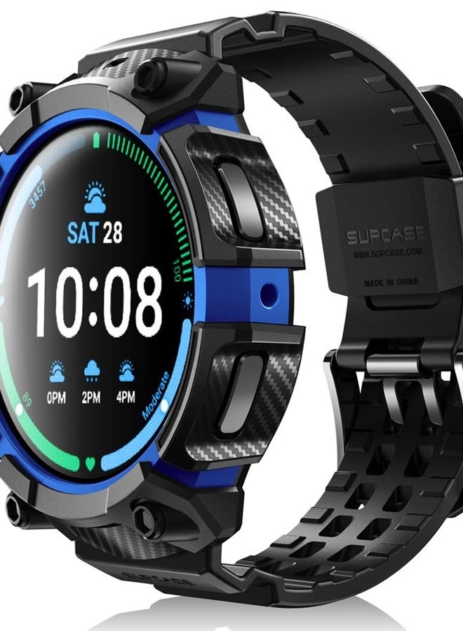 Compare Unicorn Beetle Pro Series Case for Galaxy Watch 5 Pro 45mm 2022 Release, Rugged Protective Case with Strap Bands DarkBlue at KSA Price