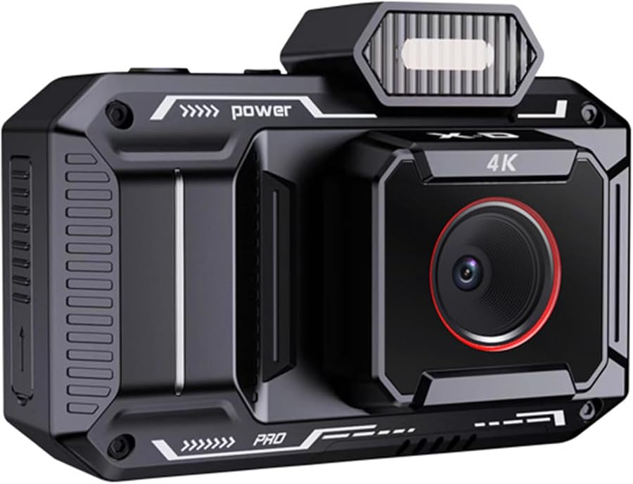 Compare Black 4K Digital Camera with Photo Stabilizer Vintage Style Lightweight for Students Hobbyists at KSA Price