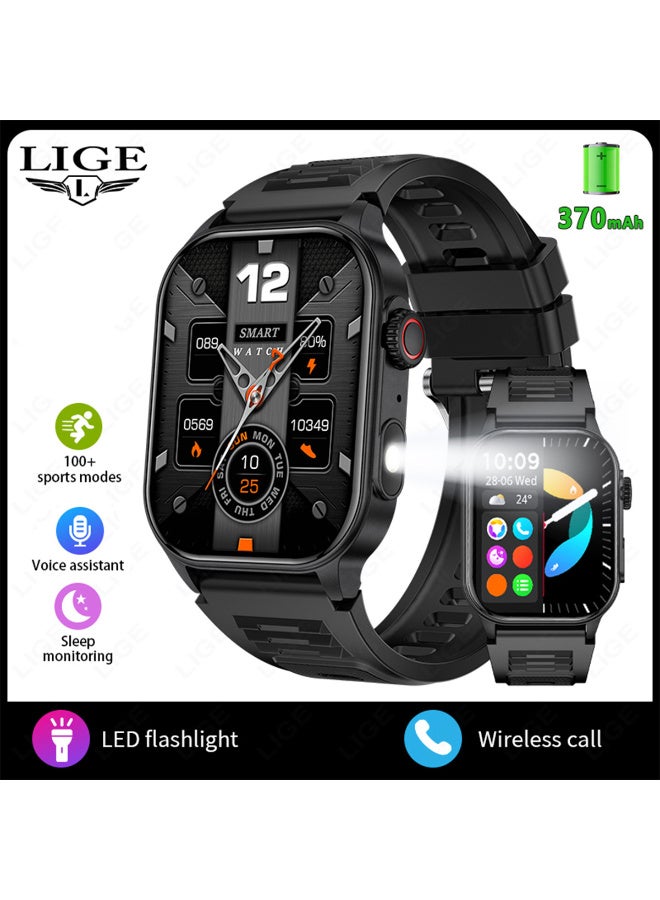 Compare 2.01 Full Touch HD Bluetooth Calling Smartwatch with Music, Fitness Modes, Sleep Tracking, Long Battery Life, IP68 Waterproof – MultiSport Health Watch for Men & WomenBlack at KSA Price