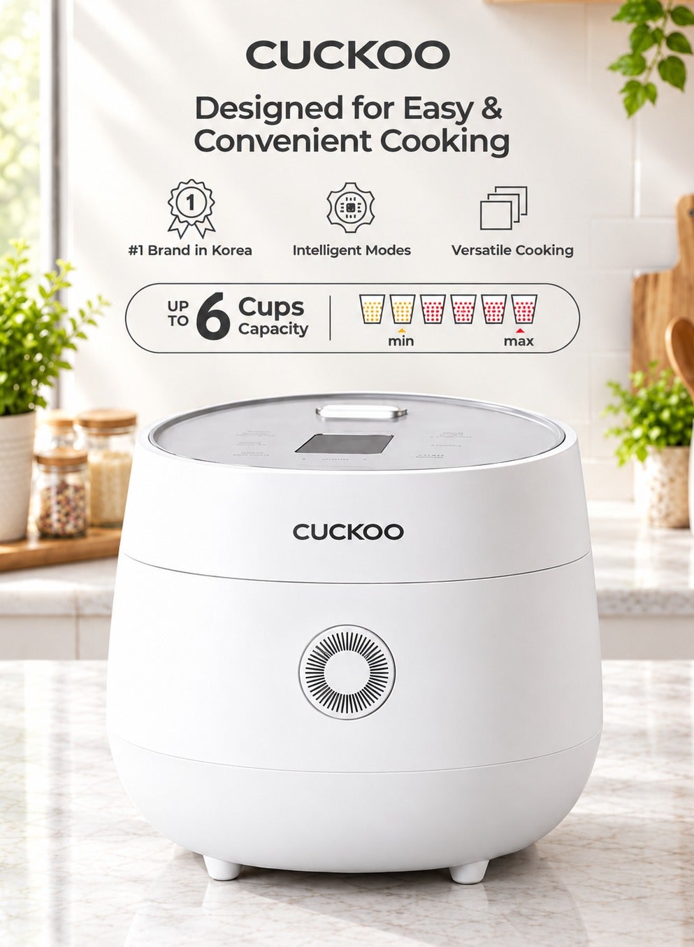 Compare CUCKOO Micom Rice Cooker, 6Cup 1.08L with Smart Touch Screen, 13 Menus for Quinoa, Oatmeal, Brown Rice & Grains, White at KSA Price