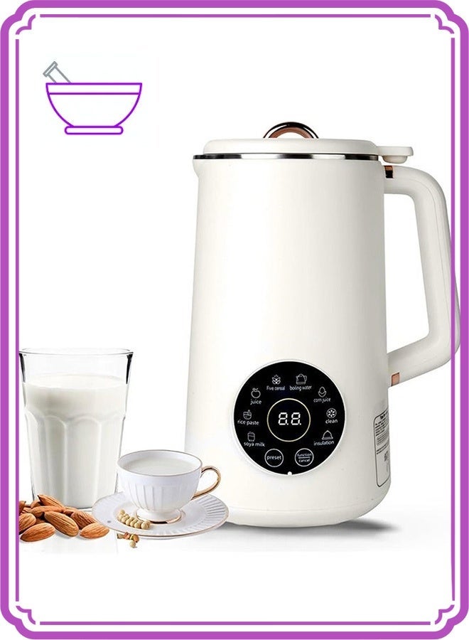 Compare 1000ml Nut Milk Maker Machine & Juicer,Multi Functional Automatic Homemade PlantBased Cow Milk at KSA Price