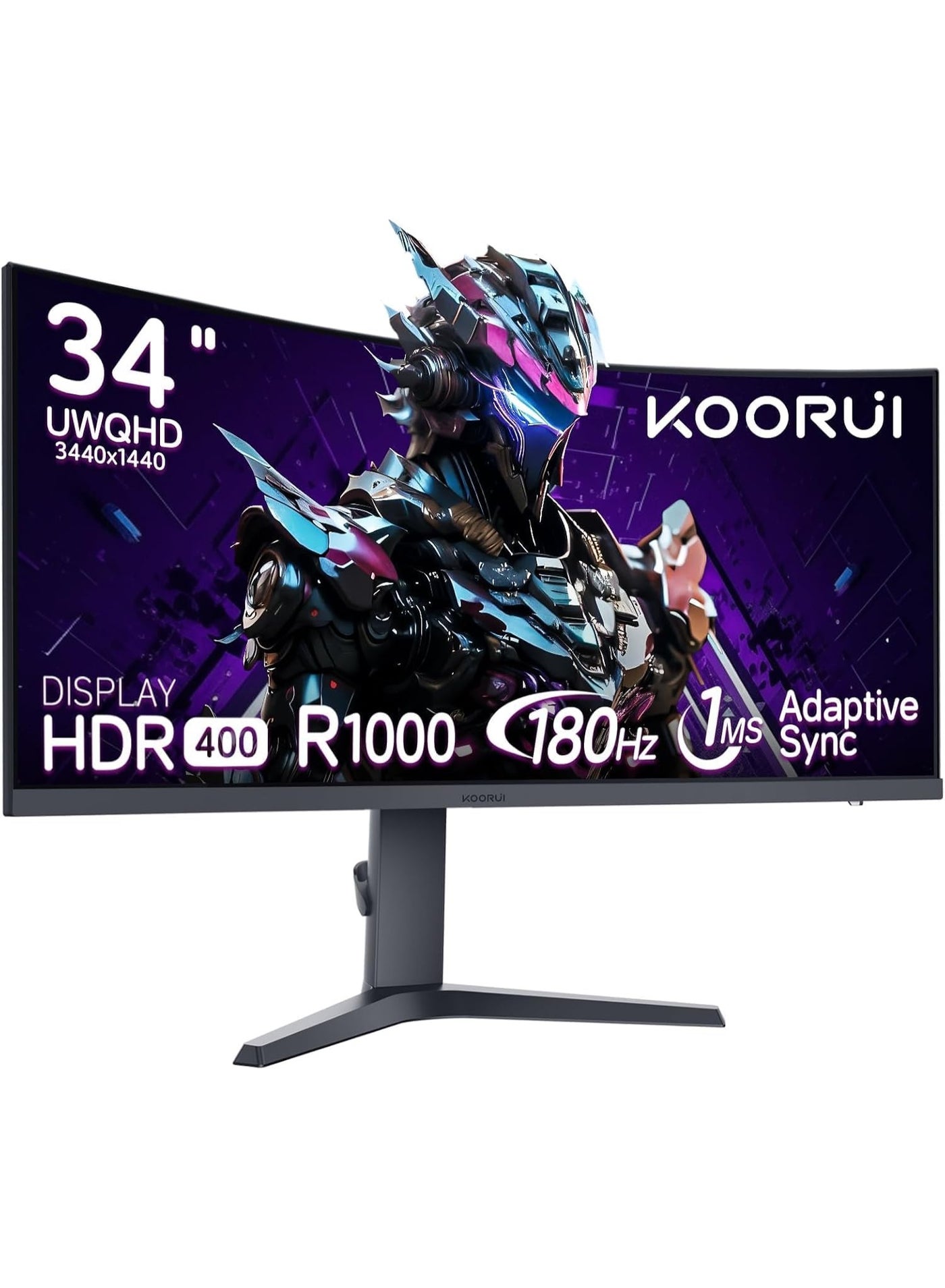 34 Inch UltraWide Curved Gaming Monitor, WQHD 180Hz,…