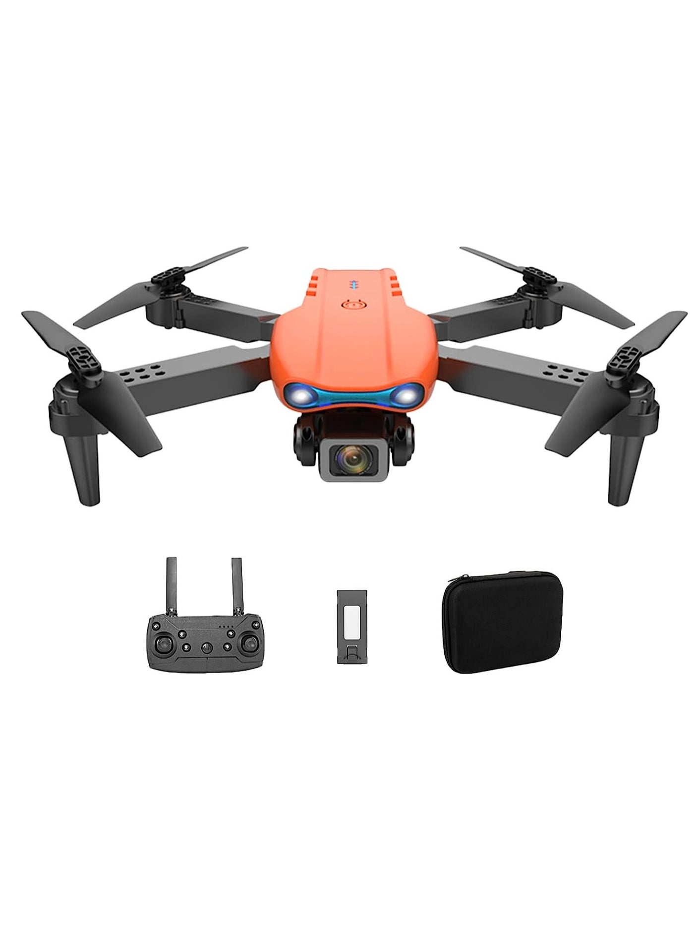 RC Drone with 4K Dual Camera Mini Drone Orange