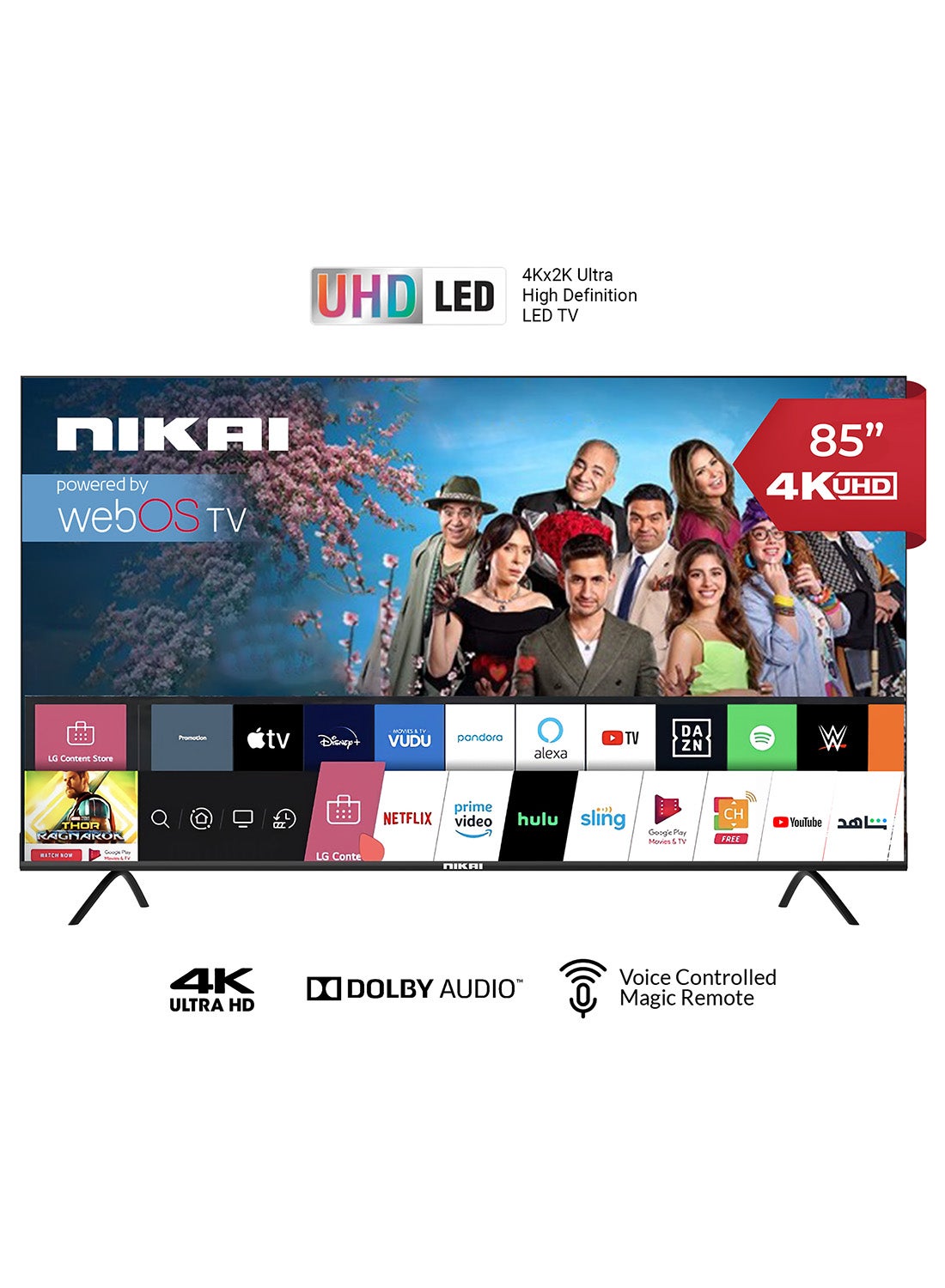 85 Inch UHD LED WebOS Smart Tv Platinum…