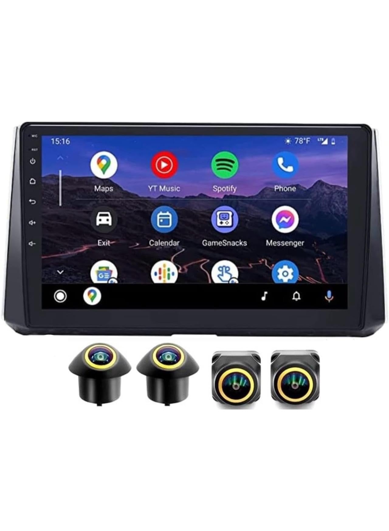 Compare Android Car Stereo for Toyota Corolla 20192023 4GB RAM 64GB ROM Support Carplay, MLink WiFi BT, Radio GPS, 10 Inch IPS.QLED, Fast interface,Screen with 360D Camera Included at KSA Price