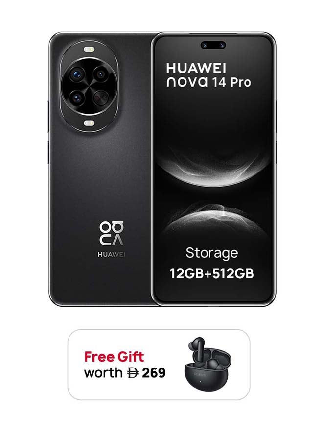 Nova 14 Pro Dual SIM Black 12GB RAM 512GB…