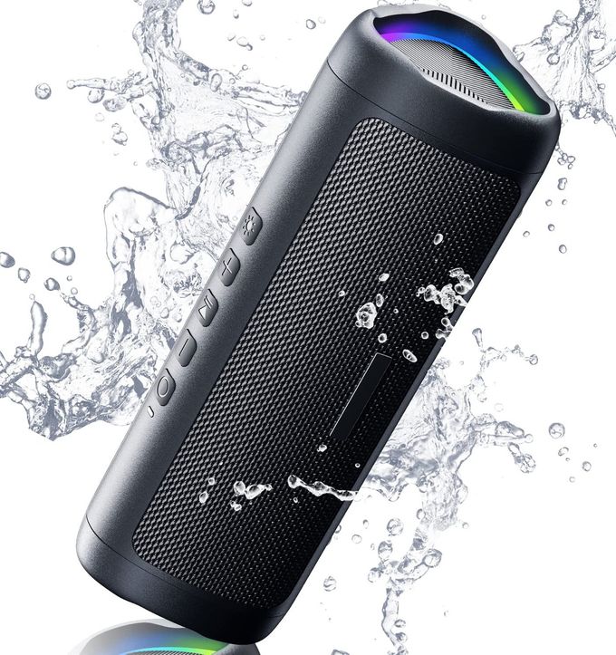 Compare Bluetooth Speaker With Hd Sound, Portable Wireless, Ipx5 Waterproof, Up To 24H Playtime, Tws Pairing, Bt5.3, For HomePartyOutdoorBeach, Electronic Gadgets, Birthday Gift Black at KSA Price