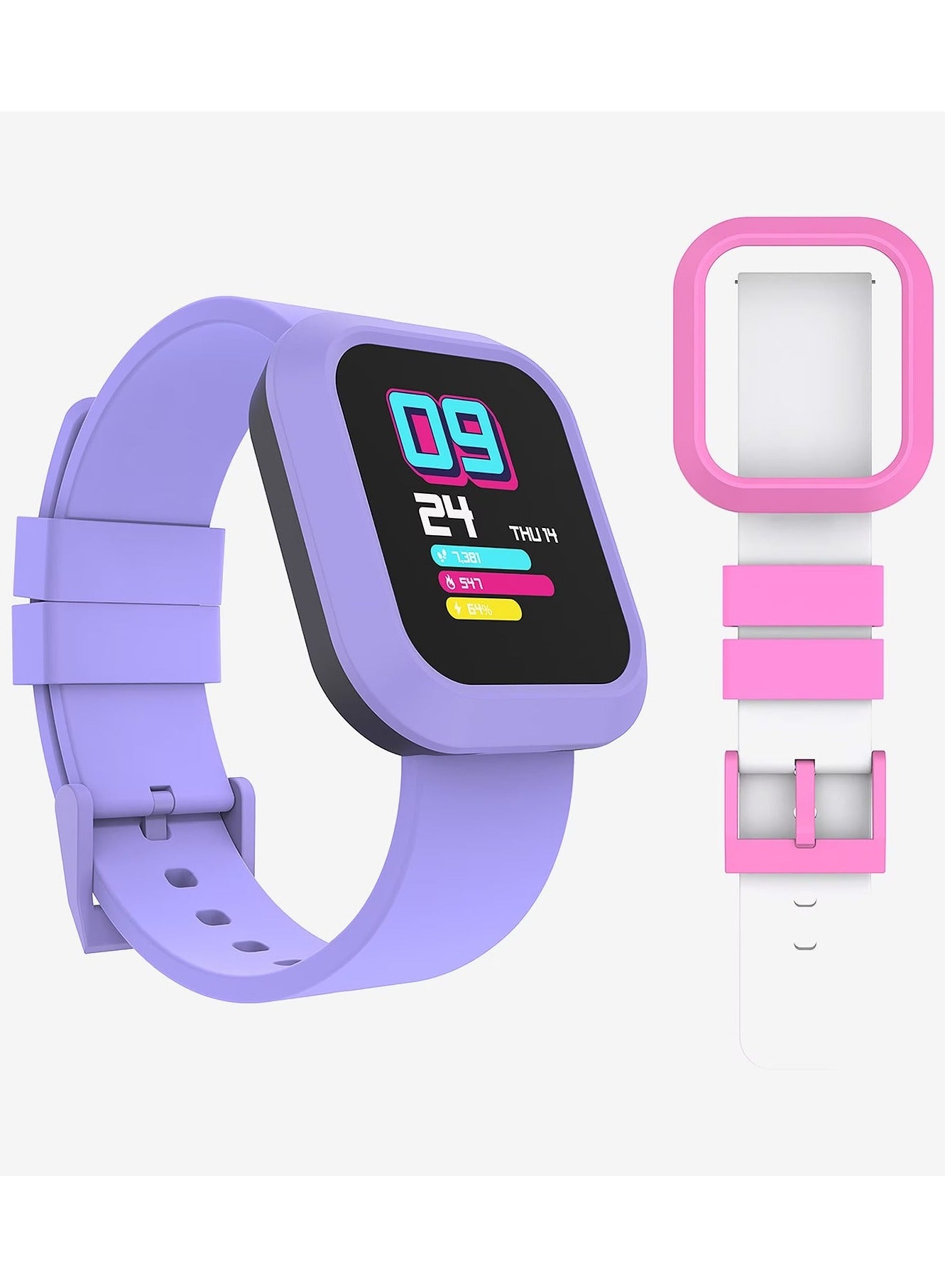 iTouch Unisex Interactive Flex Watch Purple/Pink with…