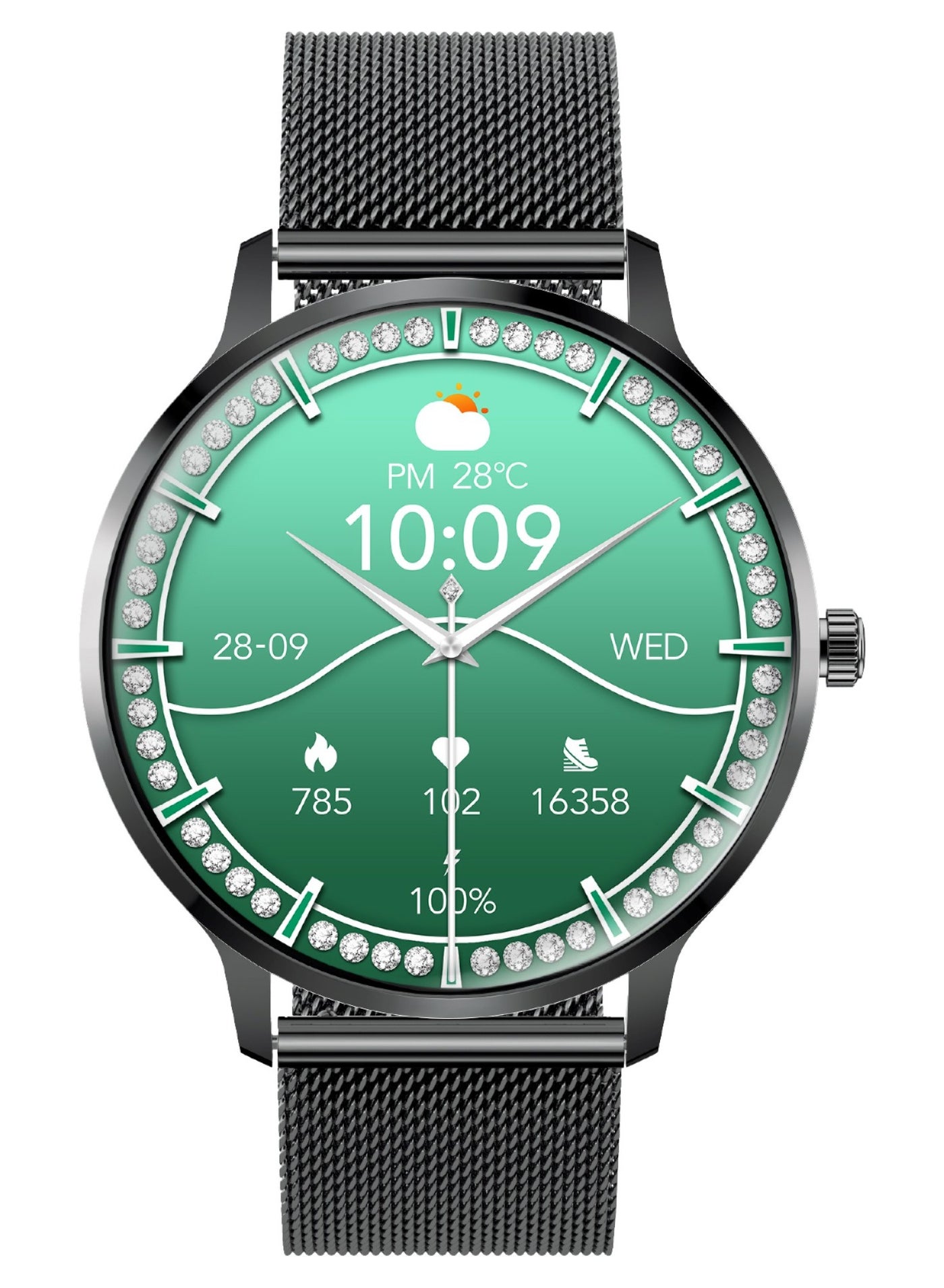 Compare Smartwatch with Round 1.32AMOLED Display, 3D Spherical Curved Glass, 100+Sports Modes, Heart Rate Sensor, Blood Pressure, Oxygen Monitor, Bluetooth Calling, IP68 Water Resistance, black at KSA Price