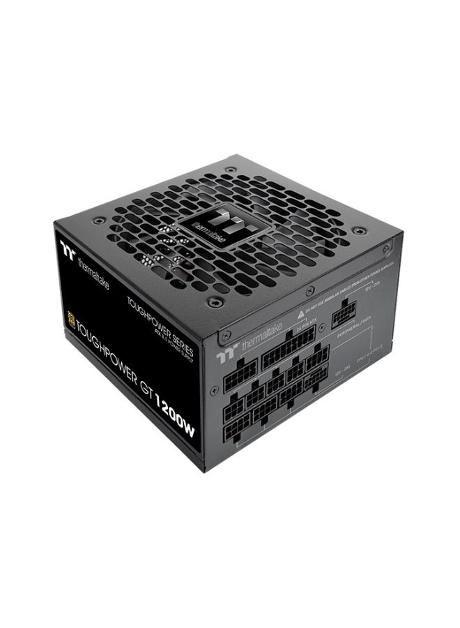 Compare Toughpower GT 1200W ATX 3.1 Fully Modular Power Supply, 80 PLUS Gold Certified, Native PCIe Gen 5.1 12+4 Pin GPU Connector, 120mm Hydraulic Bearing Fan with Smart Zero Fan Mode, Black | PSTPT1200FNFAGK3 at KSA Price