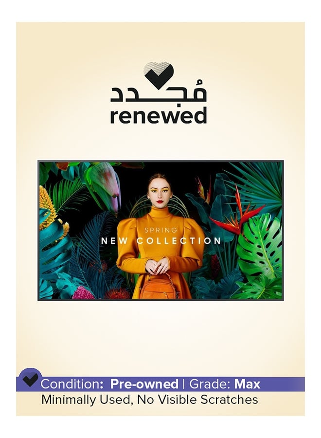 Compare Renewed  43 Inch LED QBC 4K Smart Signage Commercial Display 43QB43C black at KSA Price