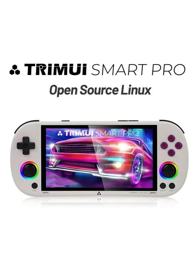 Compare Smart Pro Retro Game Console, 4.96Inch IPS Screen, Builtin 64GB TF Card, 5000mAh Battery, Supports Multiple Simulators at KSA Price
