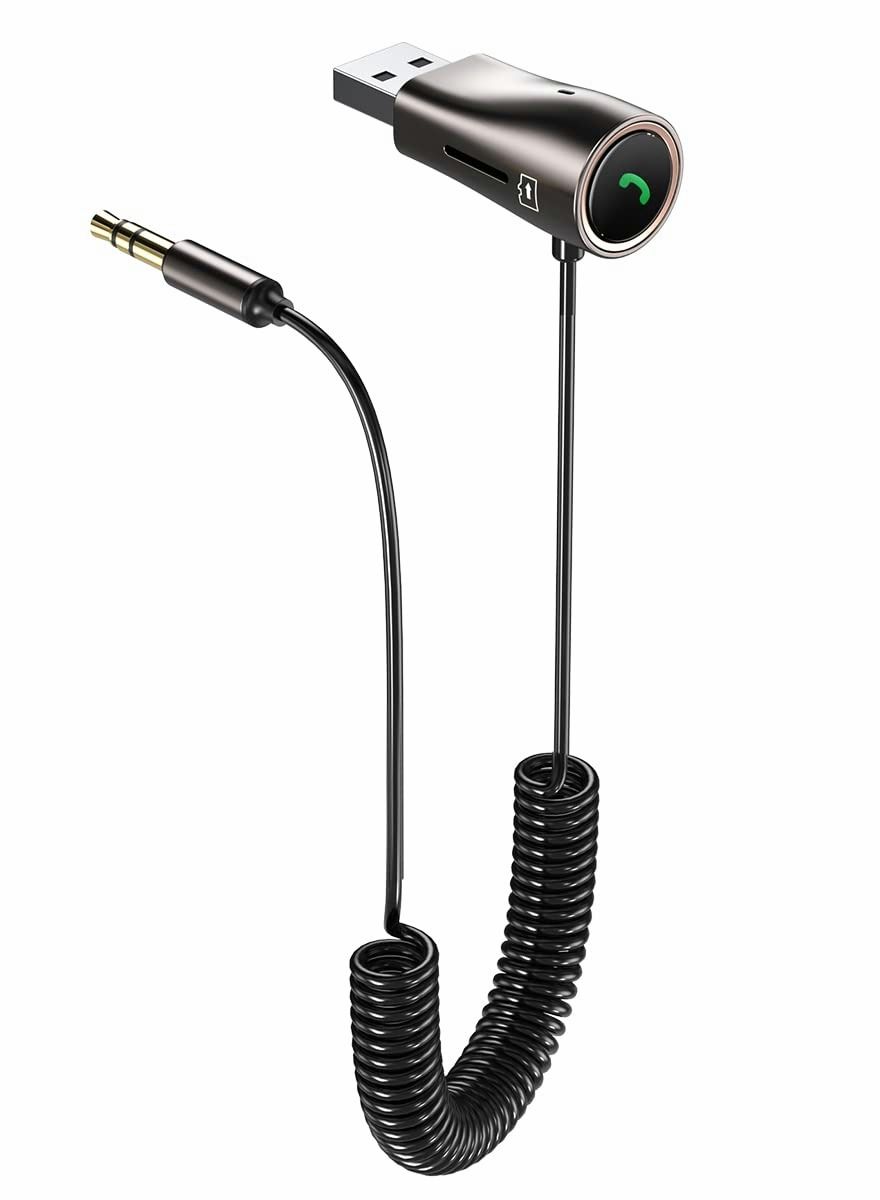 Car Bluetooth Aux Adapter, 3.5mm Bluetooth Receiver…