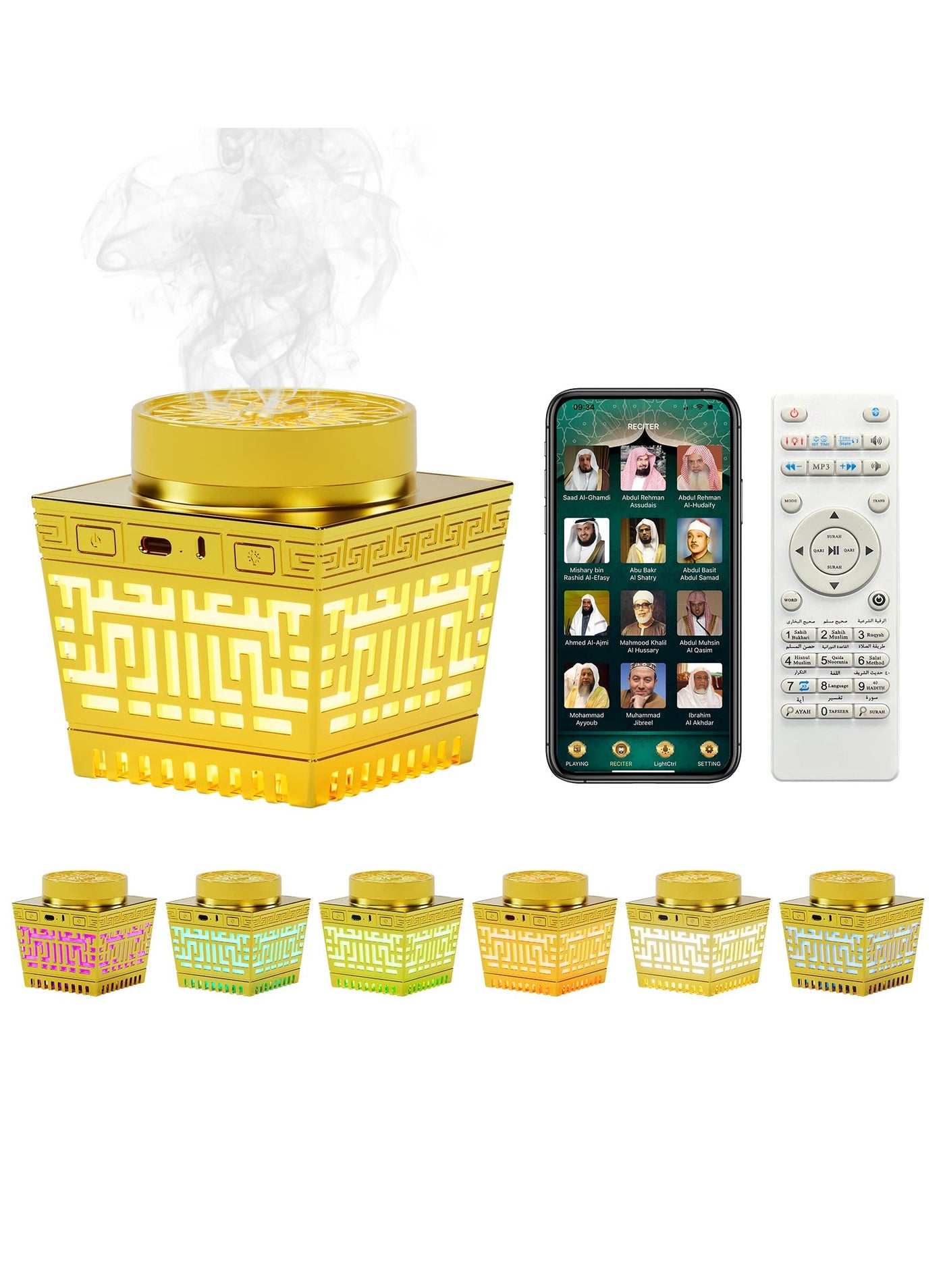 Bakhoor with Quran Speaker, Remote Control with 114…