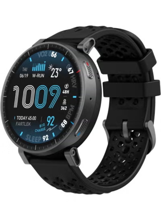 Compare Active Max Smart Watch 1.5 AMOLED Display, 25Day Battery, Offline Maps, GPS, 4GB Storage, 170+ Sport Modes, 5 ATM Water Resistant, Heart Rate & Sleep Fitness Tracker for Android & iPhone Black at KSA Price