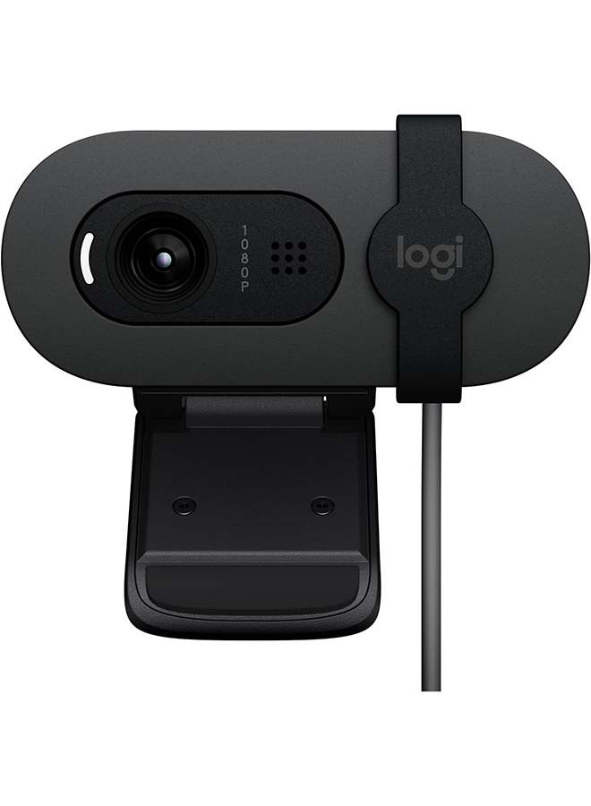 Compare Brio 100 Full HD Webcam for Meetings and Streaming, AutoLight Balance, BuiltIn Mic, Privacy Shutter, USBA, for Microsoft Teams, Google Meet, Zoom and More Graphite at KSA Price