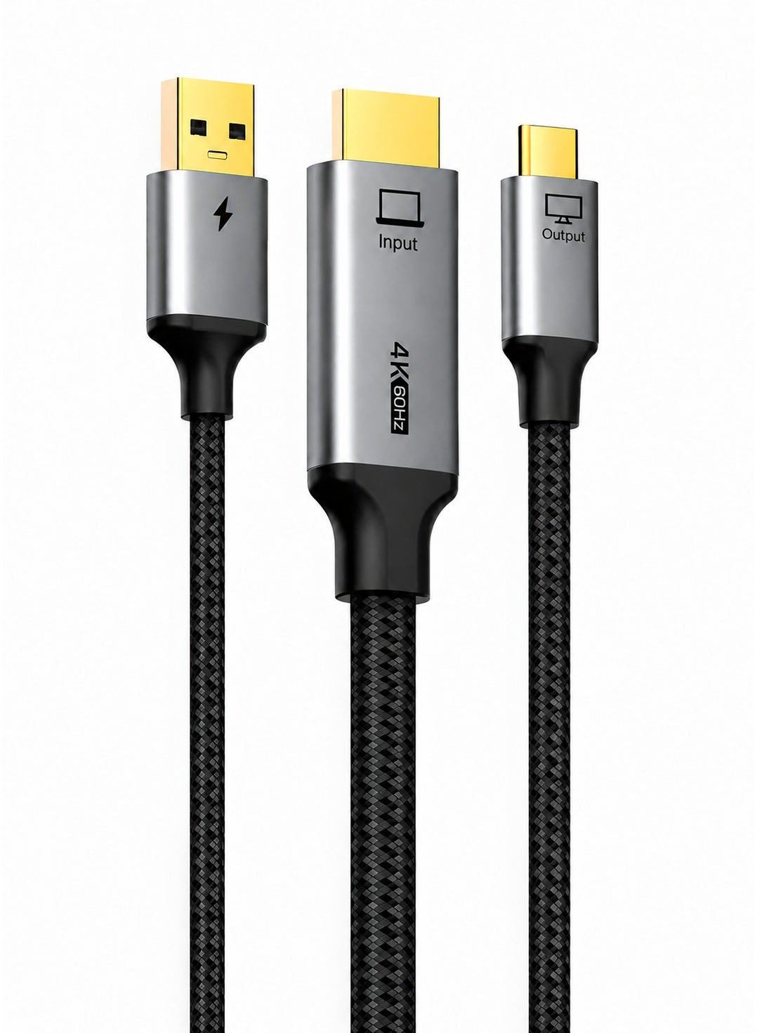 Active HDMI to USB-C Cable 2m with USB-A Power,…