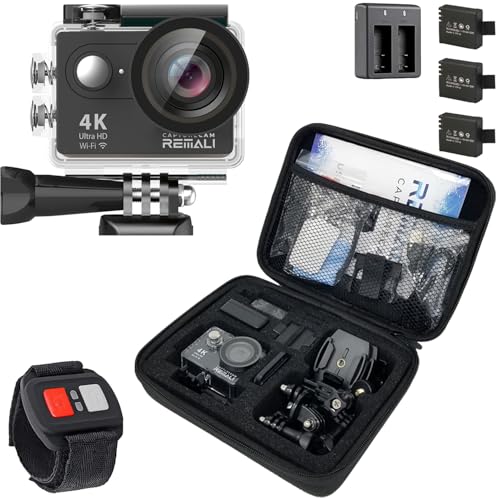 REMALI CaptureCam 4K60FPS Waterproof Action Camera…