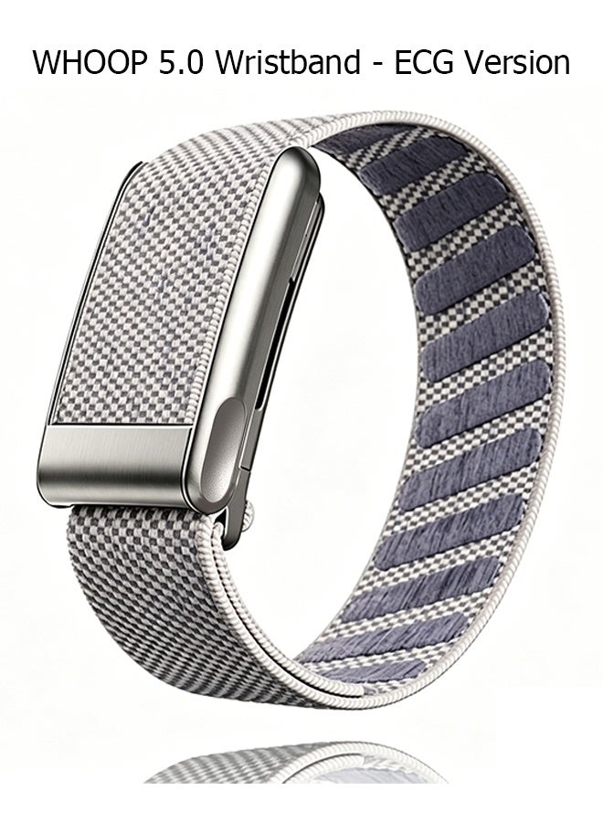 Compare Nylon Sports Strap with Whoop 5.0 Strap  Compatible with One & Peak  Breathable Nylon Adjustable Waterproof Replacement Wrist Strap  For Fitness, Activity, Sleep, Wearables  For Whoop 5.0  Lilac PurpleTitanium FrameElectrocardiogram Model at KSA Price