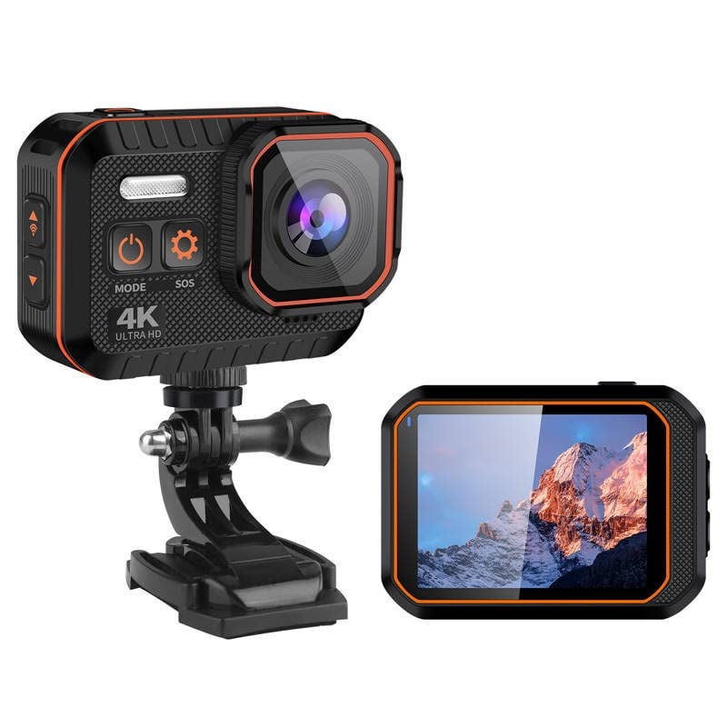 Compare AUSHA® 4K Action Camera  Underwater Vlog Camera IPX8 Waterproof, 170Degree WideAngle Lens, EIS, WiFi, 4K @ 60fps Video & 24 MP Photo and Remote Control for Vlogging & YouTube at KSA Price