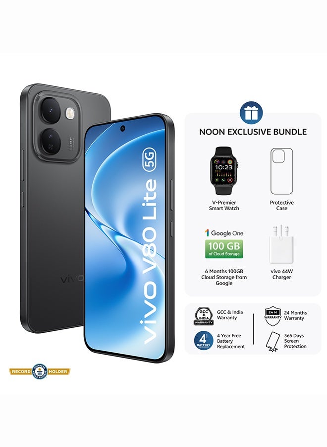 V80 Lite AI Dual SIM 5G Black 8GB 128GB…