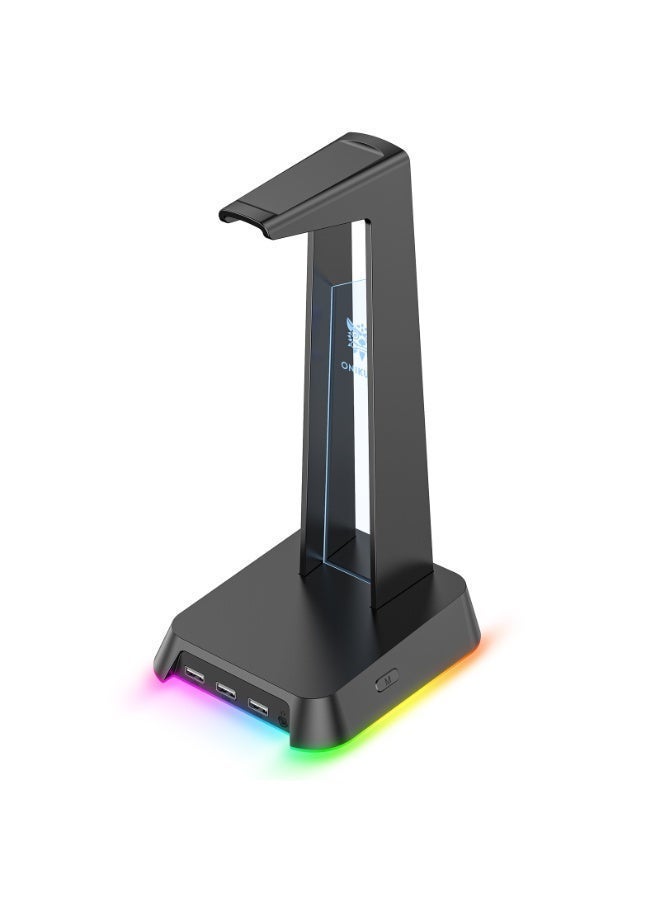 Compare ONIKUMA ST2 Headset Display Stand with 3 USB Ports and Audio Port Gaming Headphone Stand Desk Hanger Holder Earphone Storage Organizer for PC Setup Home Office Gaming Accessories at KSA Price